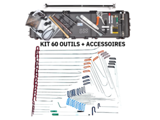 KIT DÉBOSSELAGE SANS PEINTURE PROFESSIONNEL      60 OUTILS - PK60